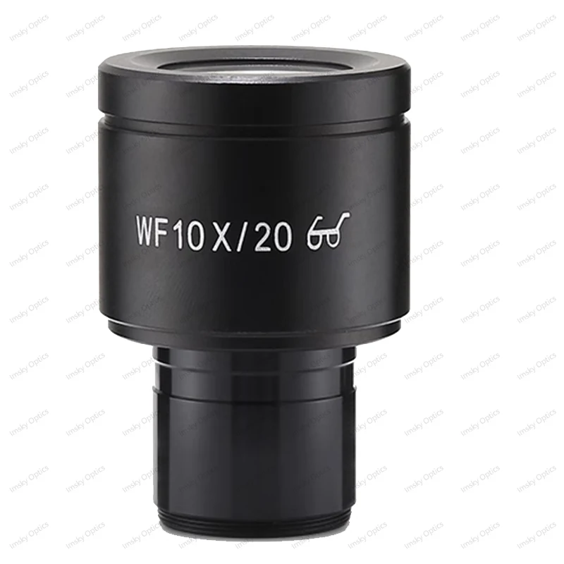 WF10X نقطة عين عالية مجهر مجال واسع عدسة مجال الرؤية 20 مللي متر تركيب العدسة 23.2 مللي متر للمجهر البيولوجي