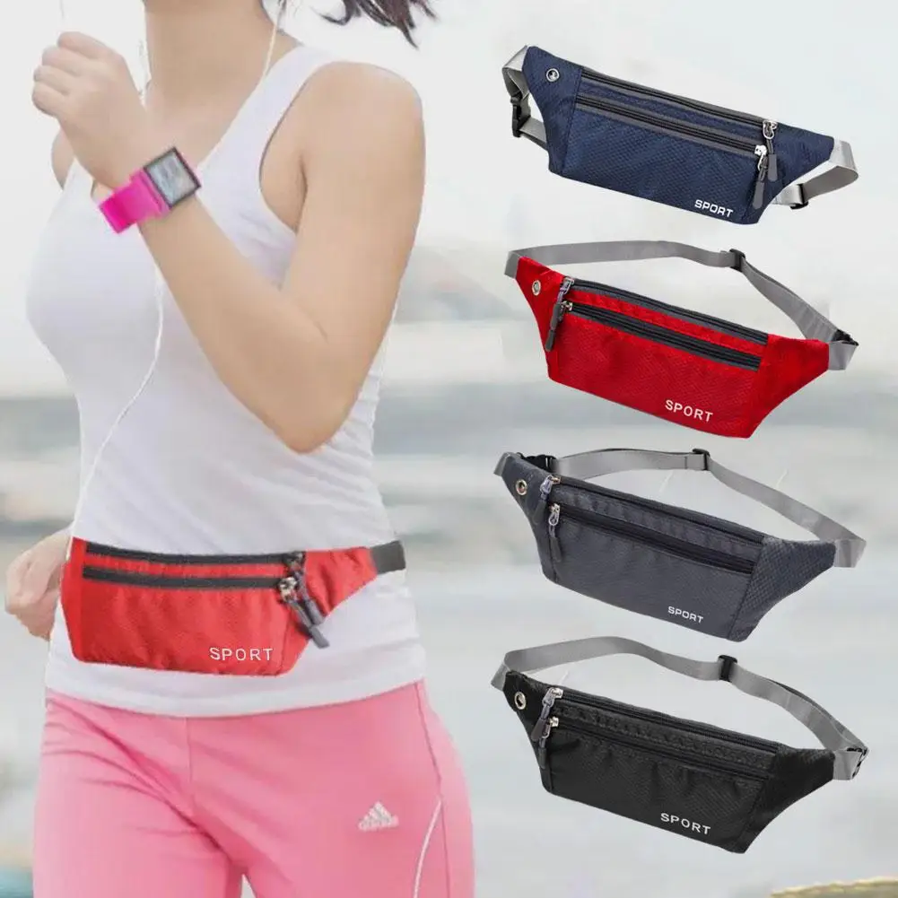 

Casual Men Waist Bag Nylon Chest Pack for Women Phone Bags Pocket Running Belt Sports Bag Multifunction Travel Chest Bag G6B7