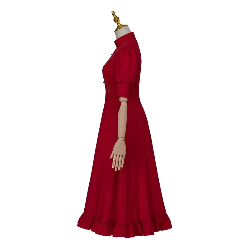 

COSda@In Stock Pearl Scary Cosplay Red Dress Fantasy Female Outfits Women Halloween Costume Party SuitCOSd