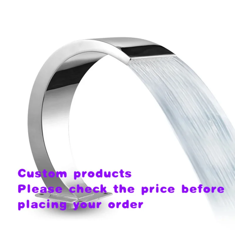 custom.Outdoor Stainless Steel Waterfall Fountain Spa & Swimming Pool Blade Feature & Accessory