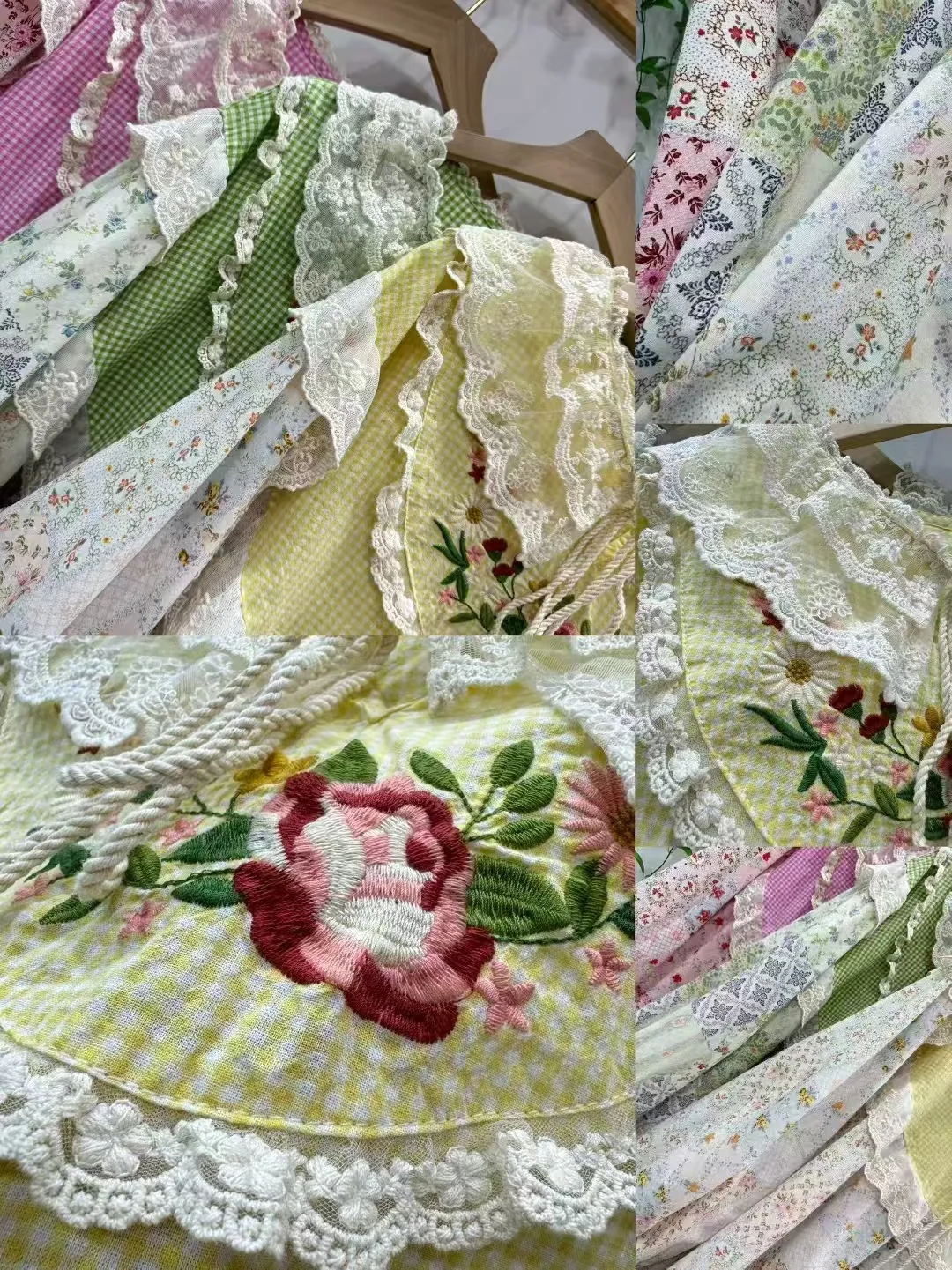 جديد 2025 قميص كتان قطني بأكمام طويلة للخريف ، دانتيل مطرز مكشكش للنساء ، بلوزة فضفاضة للتنقل الجميل من Mori Girl T58555CC