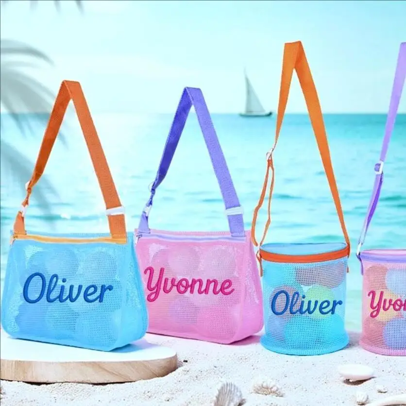 Custom Summer Beach Bag 2025 New Shell Collection Bag Personalized Unique Name For Boys Girls Foldable Storage Mini Handbags view 3