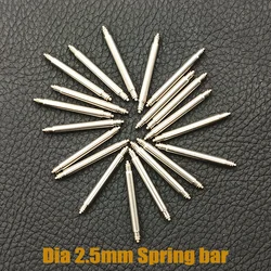 2/4PCS Fat Spring Bar 20mm 22mm Strap Link Pins With 1.0mm Tip Fit for Citizen Diver Watches Band Dia 2.5mm Spring Bars