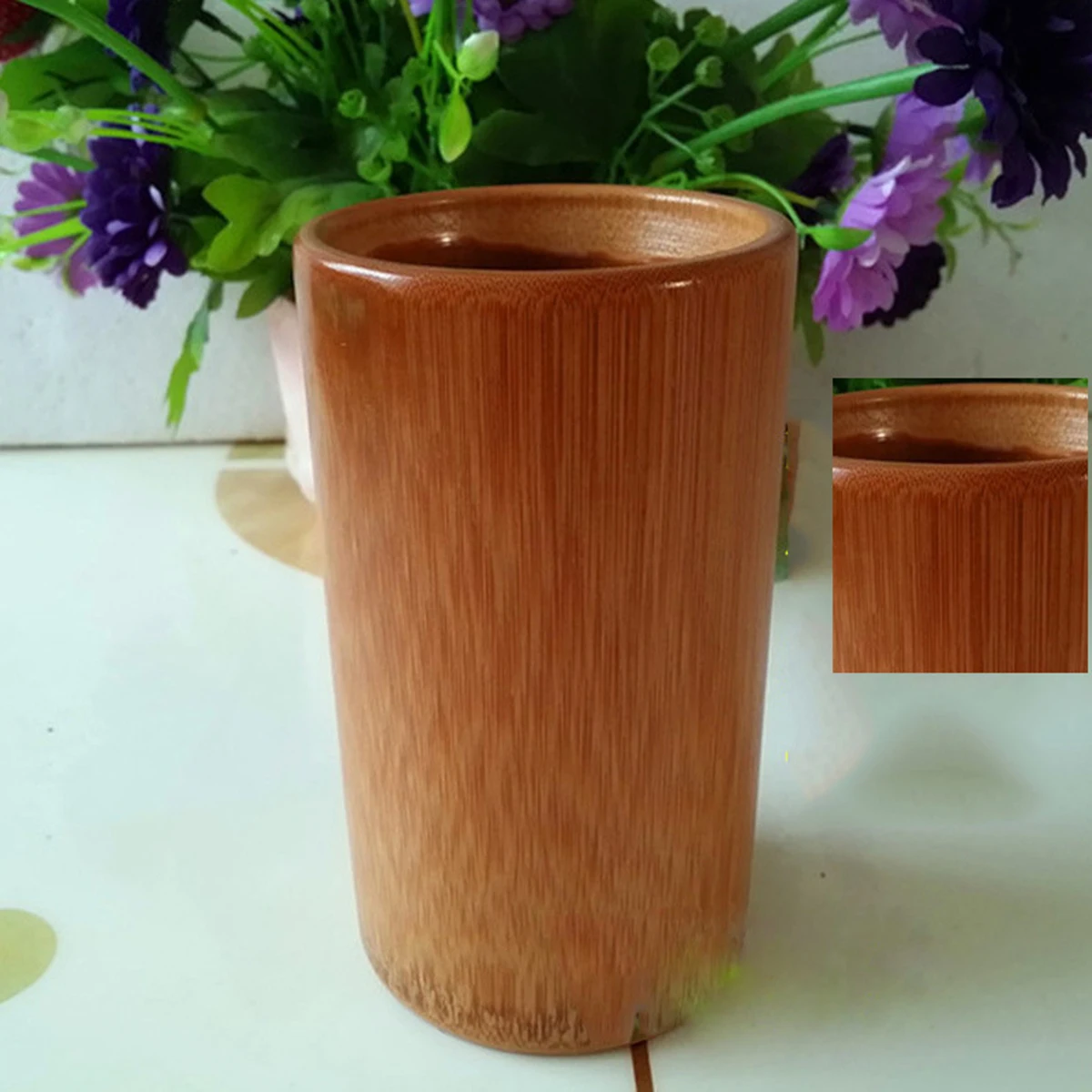 Bamboo Chopsticks Barrel 20 CM Chopsticks Organizer Holder Organizer Silverware Spoon Fork Cutlery Kitchen Container