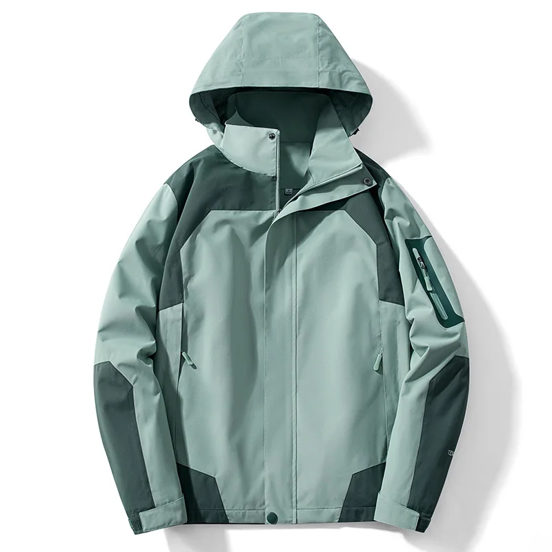 2024 new Jacket Men Women Protection Clothing Waterproof and Windproof Hooded Coats Clothe Quick Dry Windbreaker Pocket Camping