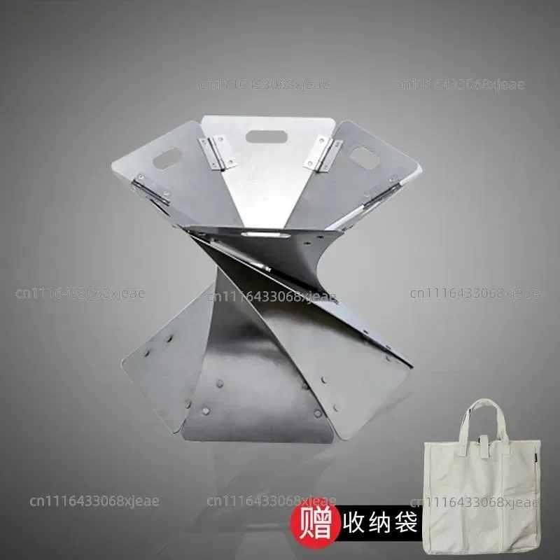 Camping campfire atmosphere, incinerator, BBQ wood stove, folding, winter field heater