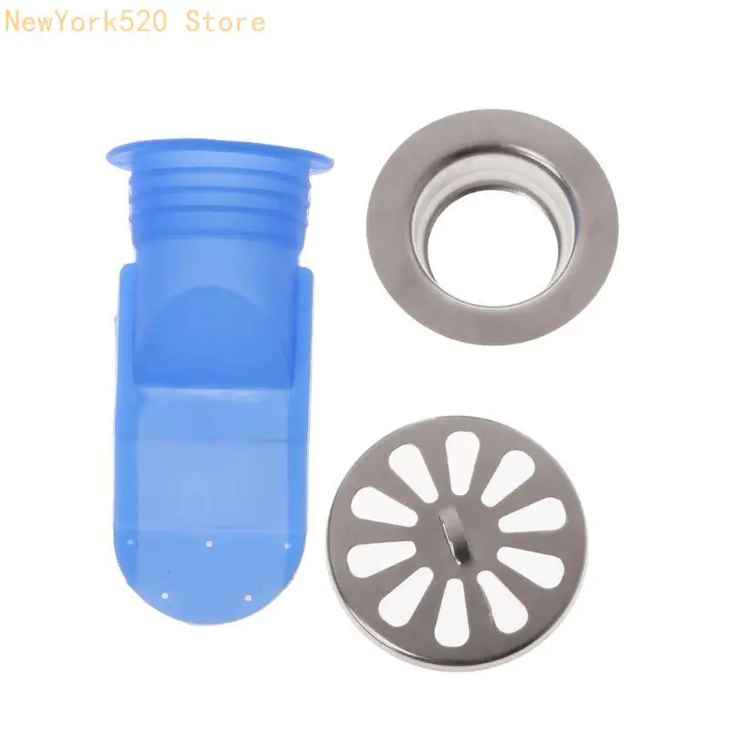 Self-closing Silicone Floor Drain Cores Deodorant Antiblocking Drain Stoppers Large Displacement Drain Strainers Cores N84C