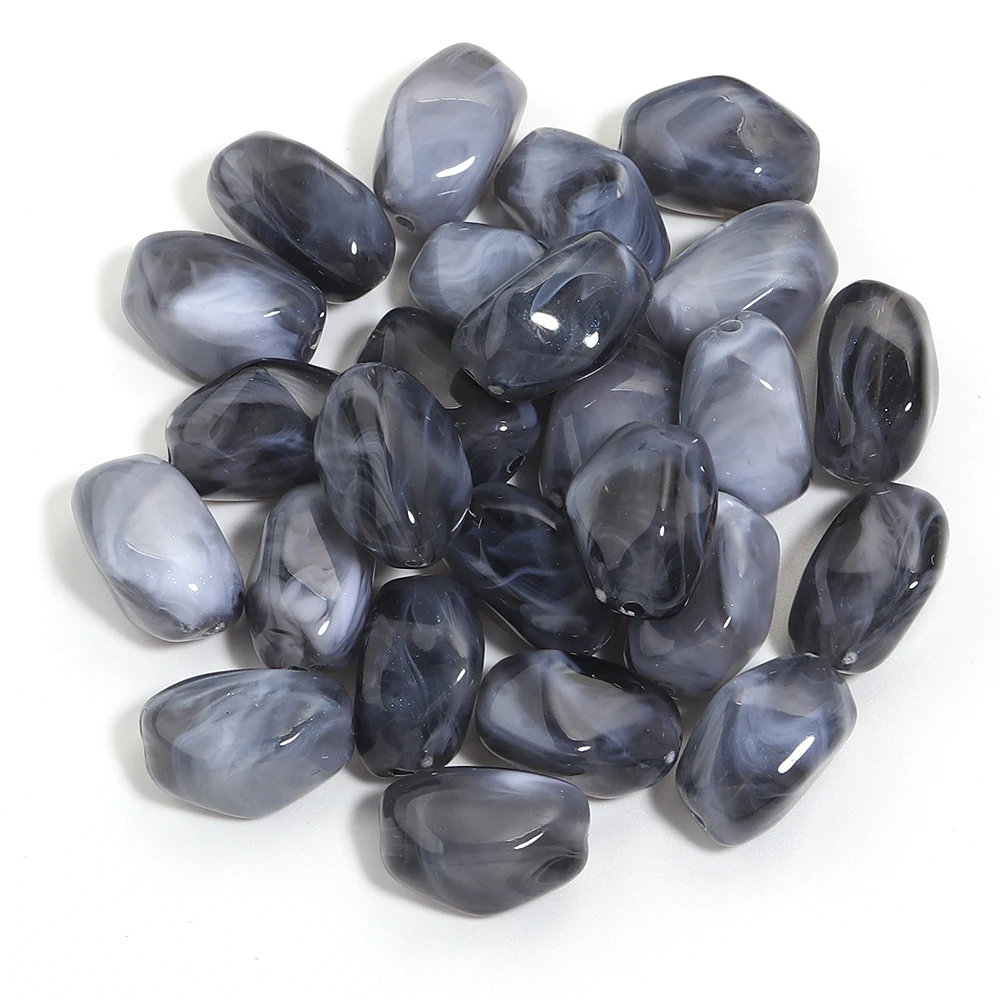 20 Stuks 12x21mm Onregelmatige Kleur Acryl Kralen Meteoriet Vorm Kralen voor Sieraden Maken DIY Handgemaakte Armband ketting Accessoires