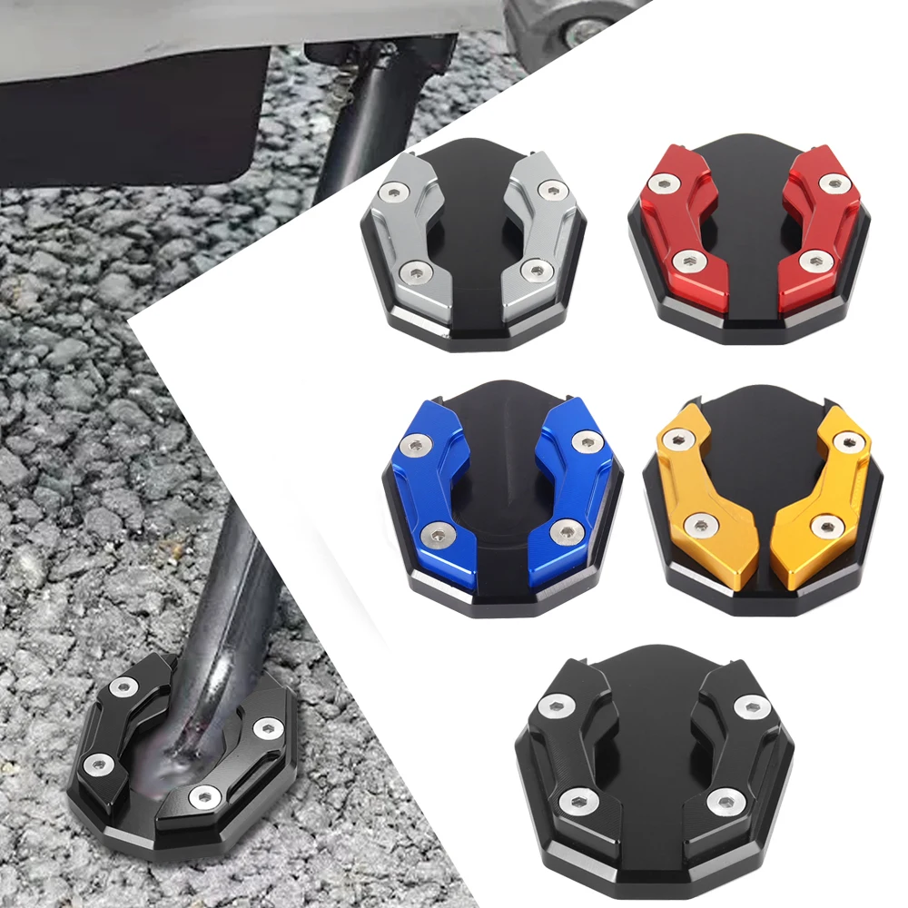 Aluminium Motorrad Seitenständerplatte Universal Vergrößerung Fußverlängerung Ständerunterlage für Motorrad-Modifikation