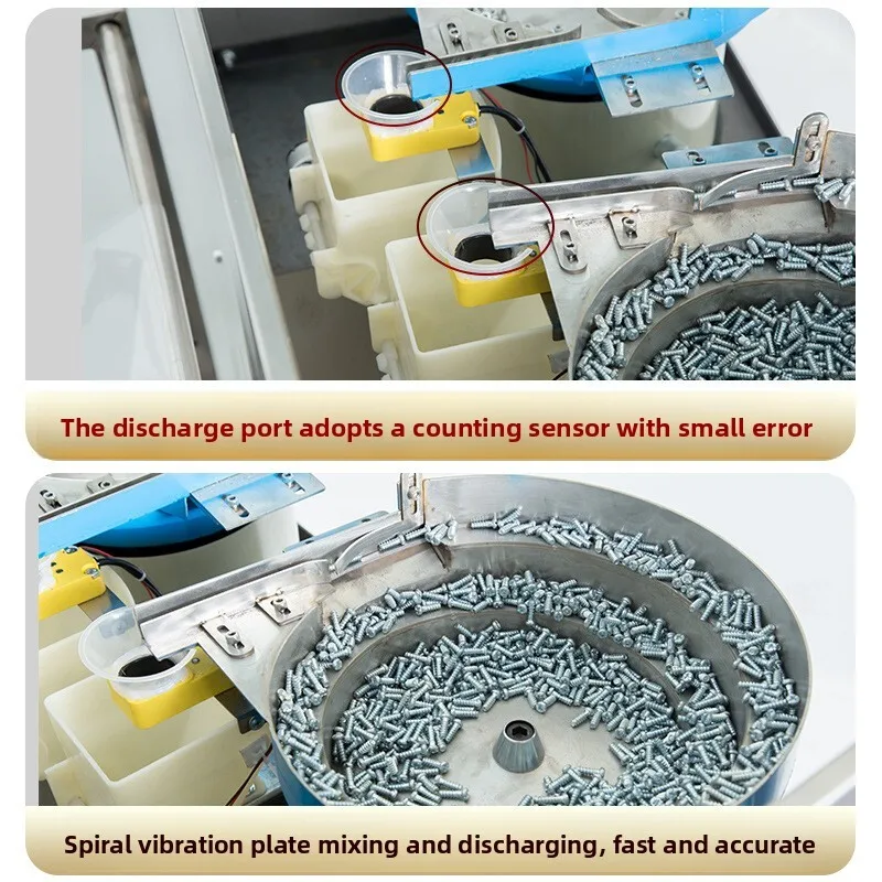 Fully Automatic Hardware Screw Granule Capsule Pill Dosing Machine Food Three-Side Sealing Quantitative Packaging Scale
