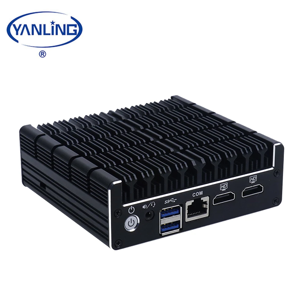 YanLing In-tel J1360 Mini PC Quad Core 4 LAN Fanless Computer With Pfsense AES-NI Support Star Product From CES 2019 In Stock