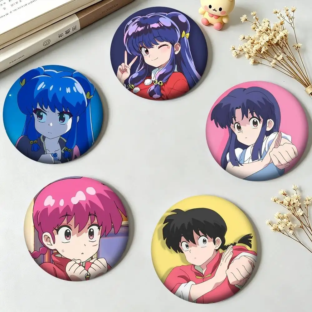 R-Ranma 1 2 Classic Martial Arts Manga  25mm 32mm 44mm 58mm 75mm Brooches Badges Pins for Accessories Gift