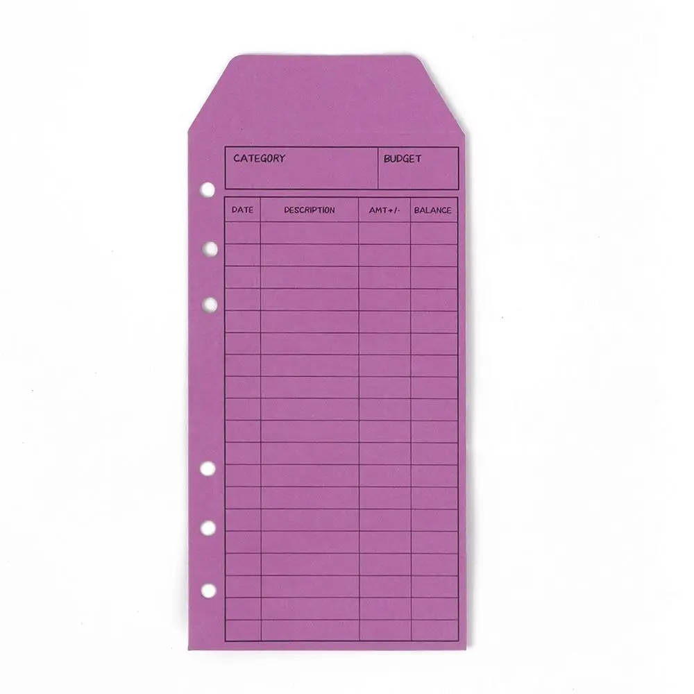 Money Saving Budget Envelopes Kawaii Budget Organizer Cardstock Cash Envelope Planner Accessories Loose leaf