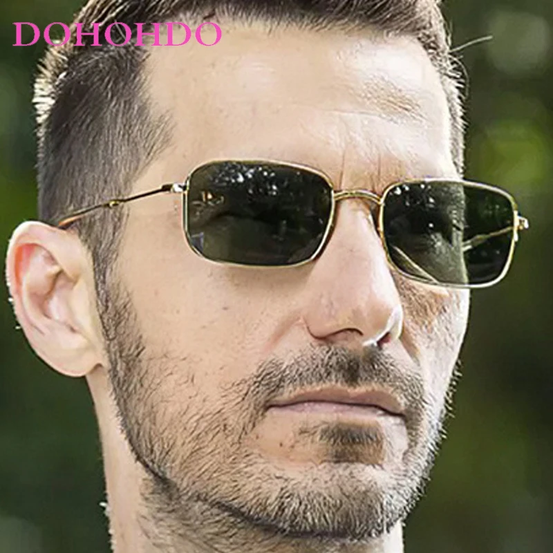 

Fashion Trendy Small Square Metal Frame Sunglasses Women Luxury Designer Sunglass Men Outdoor Travel Punk Driving Shades UV400