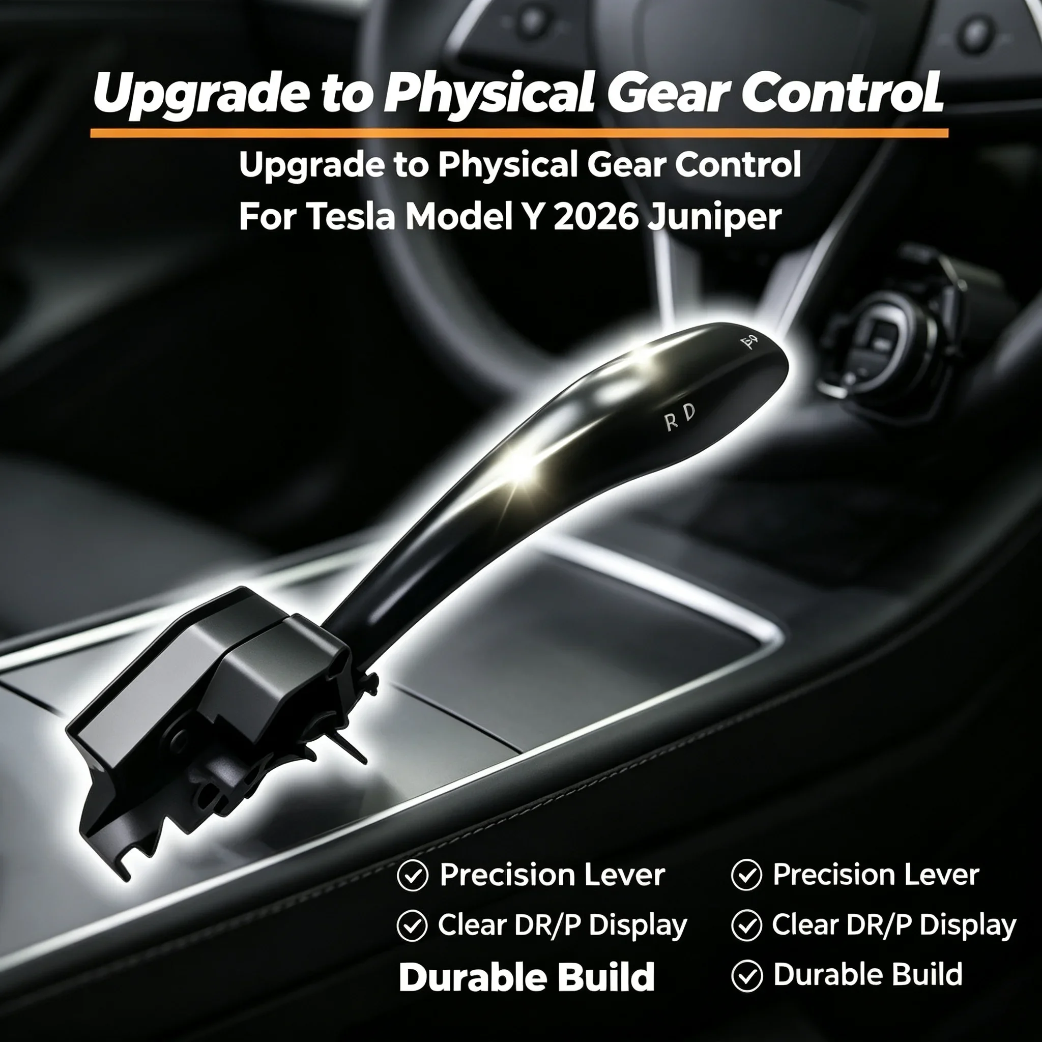 Physical Gear Lever For Tesla 2025 Model Y Gear Selector D R P Switch Autopilot Indicator Knob Y Accessories