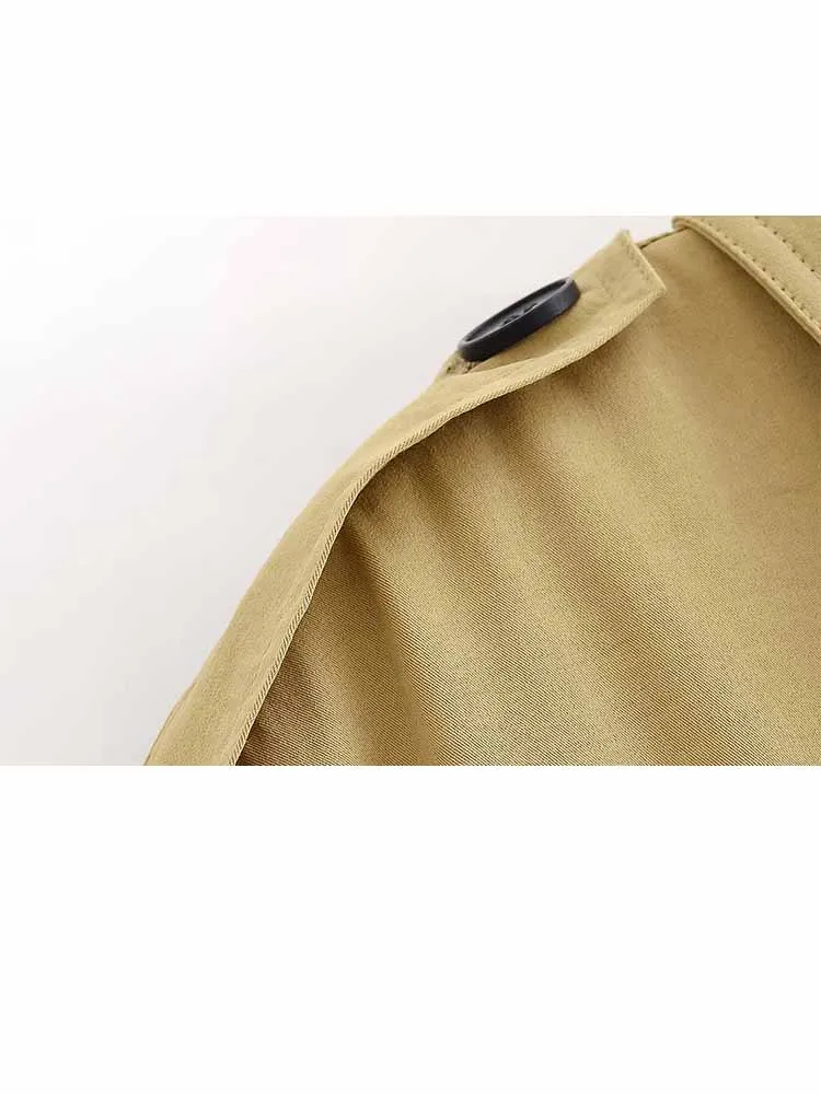 HH امرأة الشتاء موضة التلبيب حزام جيب الديكور بلون طويل الأكمام أزرار ملابس قطنية سترات التنقل الإناث #5