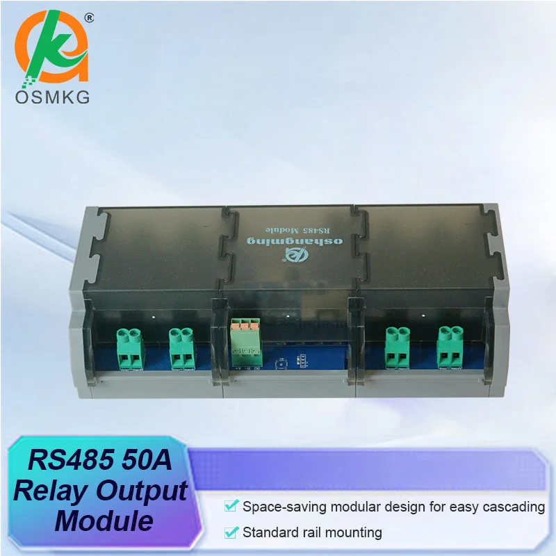 module-de-relais-oshangming-a-8-sorties-relais-simple-a-contact-ouvert-50a-avec-rs485-lan-dc12-24v-modbus-rtu-tcp-pour-l'automatisation-industrielle
