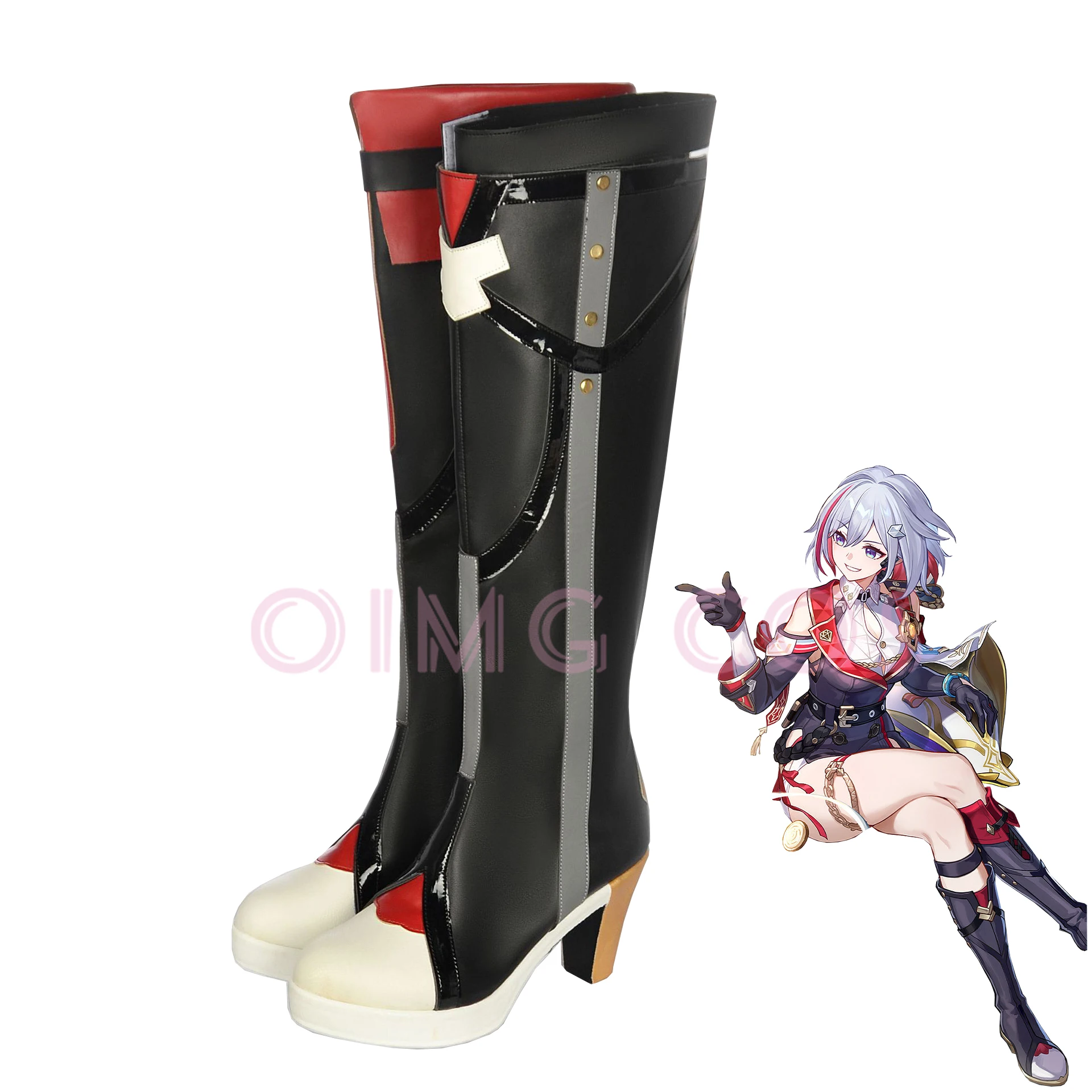 Honkai Star Rail Topázio Cosplay sapatos para homens, anime, estilo chinês, jogo de Halloween