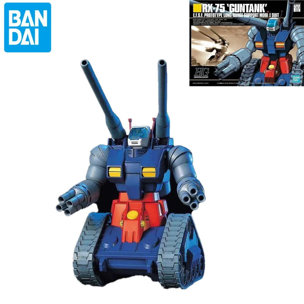 

In Stock Banda Original HGUC 007 1/144 RX-75-4 Guntank Gundam Anime Action Figure Assembly Mode Collection Toys Gifts