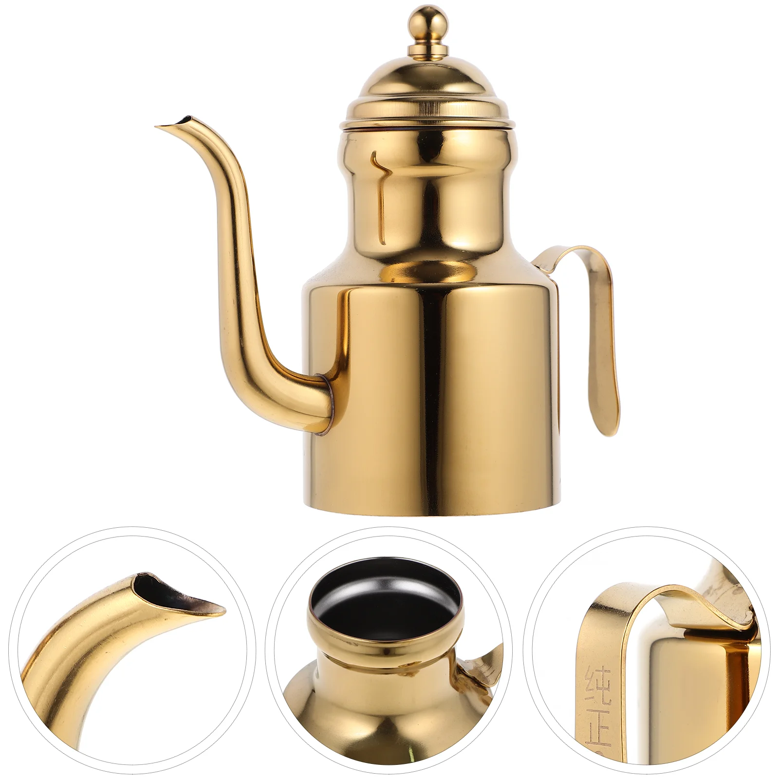 Stainless Steel Oil Pot Grease Container Castor Jug Kitchen Separator Pitcher Cooked Item Filter