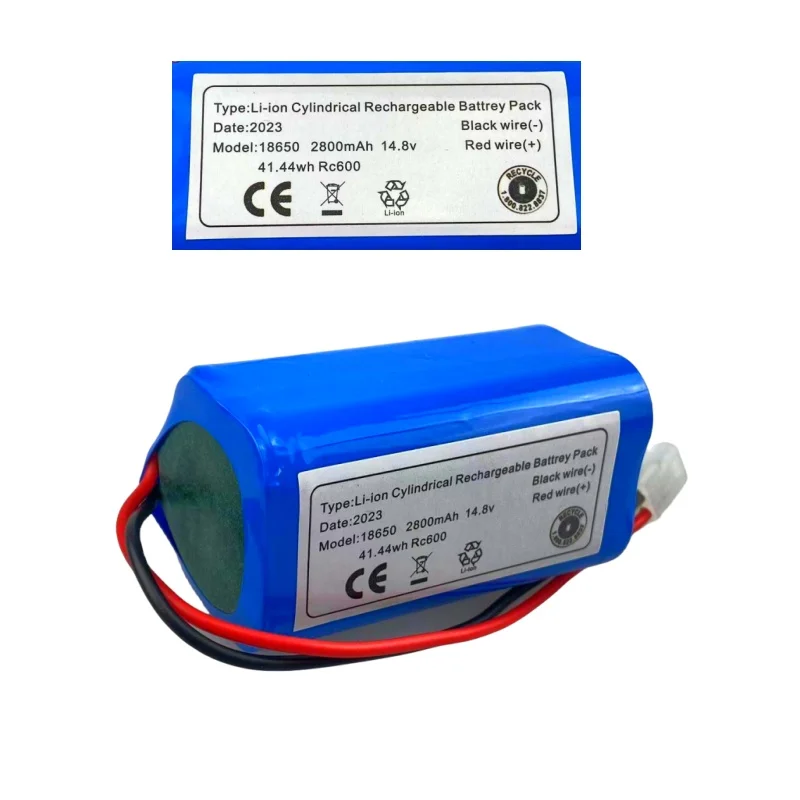 14.8V 2800mAh Li-ion Da Tian Gong battery plug Battery For Rowenta Tefal Explorer Serie 20 40 60 Robot Vacuum Cleaner Battery