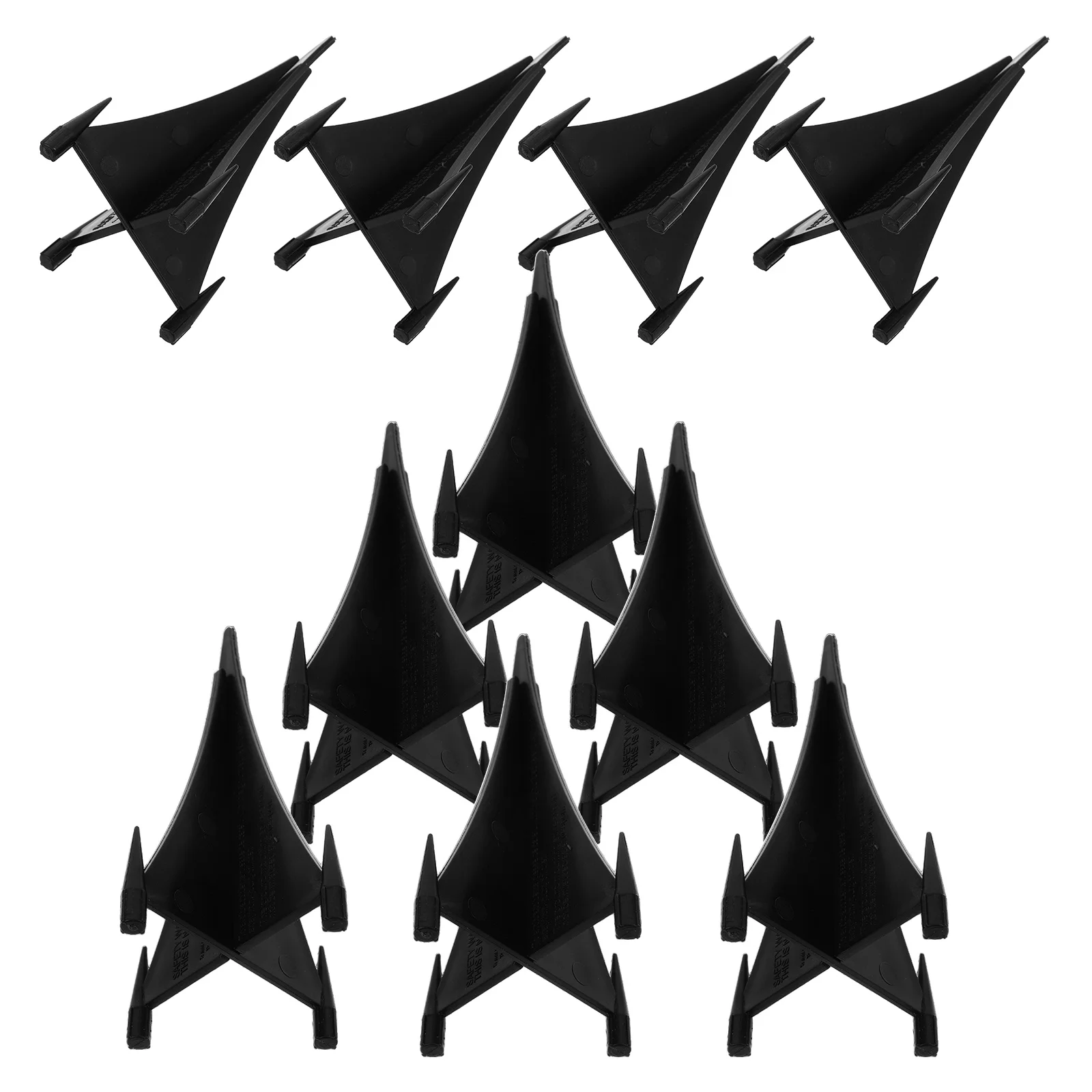 

10pcs Solar Light Replacement Stakes Plastic Ground Spikes Durable Abs For Outdoor Garden Pathway Lights Lawn Decorations