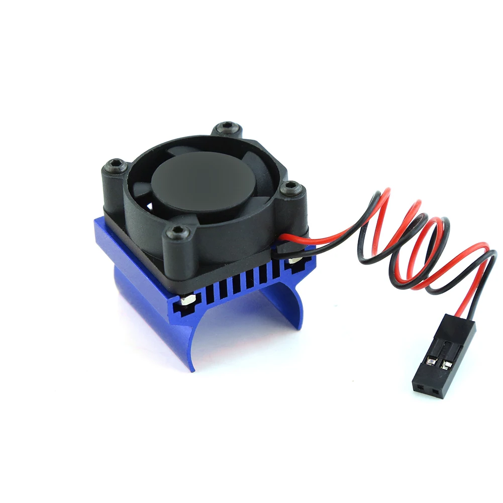 Dissipador de calor usinado em liga com ventilador de resfriamento para rastreador Traxxas 1/18 TRX-4M