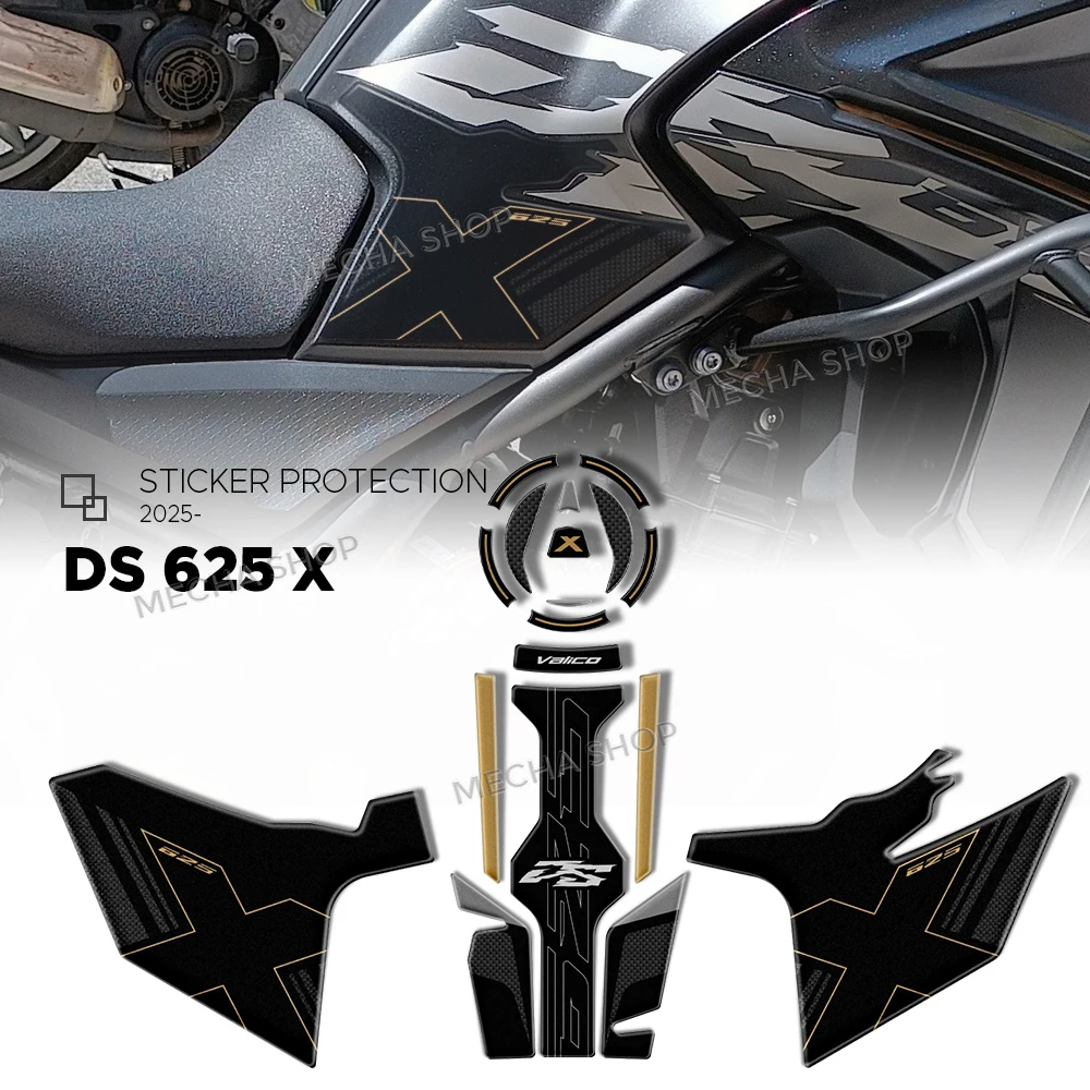 

New For Voge Valico 625 DSX 625DSX 2025 Tank Pad Kit Stickers 3D Resin Protective Sticker Accessories