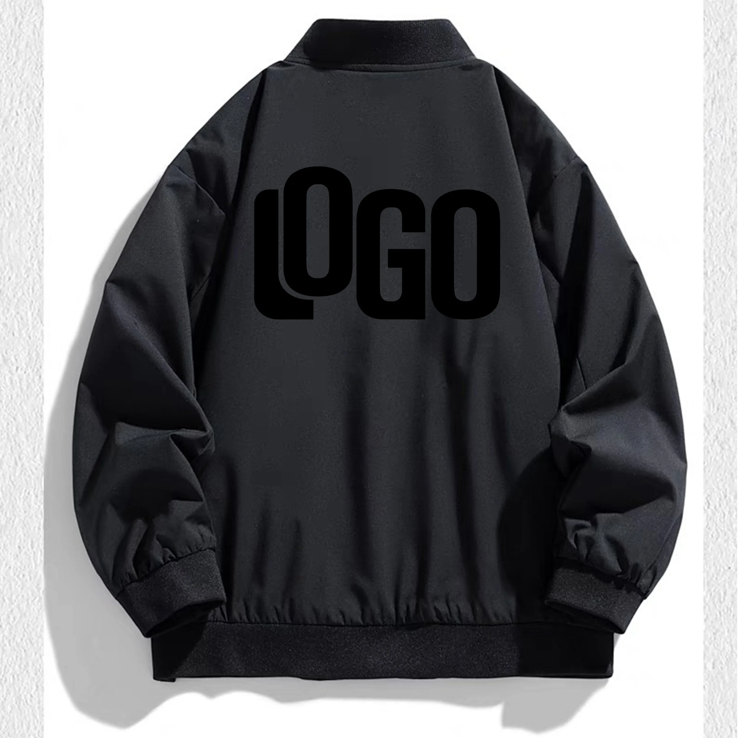 2026 Autumn New Men's Pilot Jacket Fashion Casual Light Solid Color Baseball Uniform Sportswear Jacket, DIY LOGO S-4XL 61 S758483f5915440dea828bce73d1fbe31K