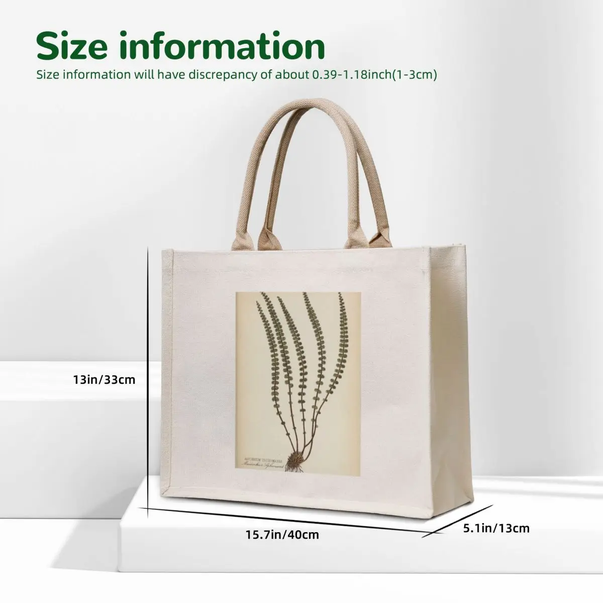 Naturalist Fern Tote Bag bags luxury women Women bags Big bag women reusable shopping bags
