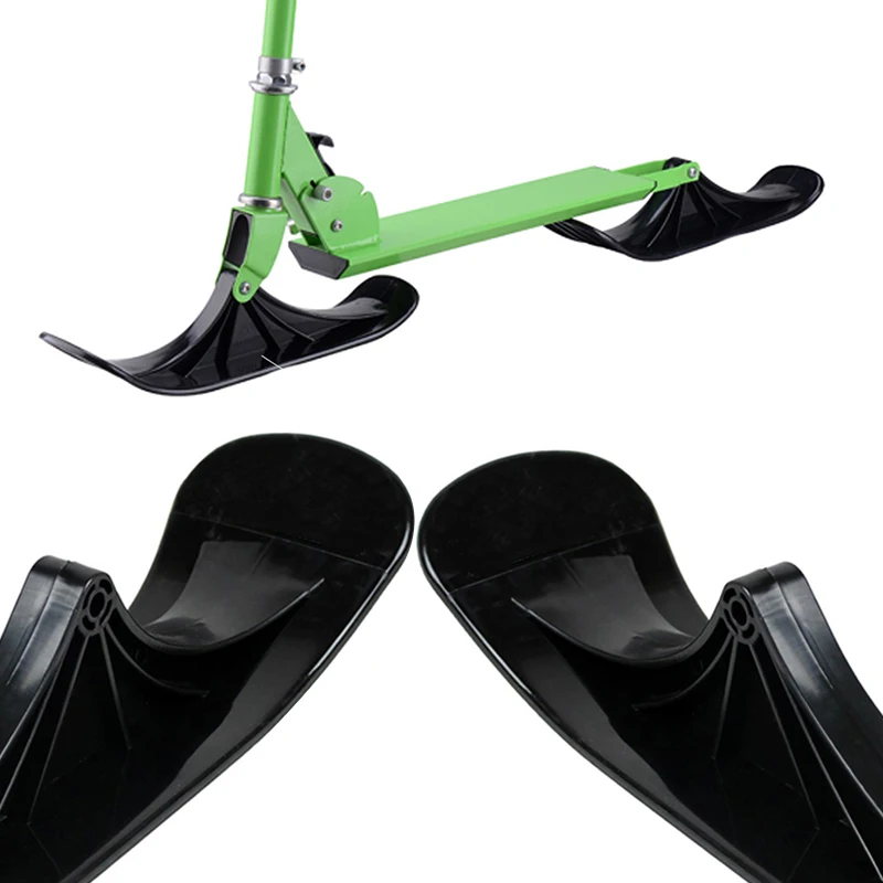 2Pcs Winter Stable Scooter Wheel Accessory Childrens Sports Skateboard Snowboards Sled Scooter Snow Ski Riding Universal Sleds