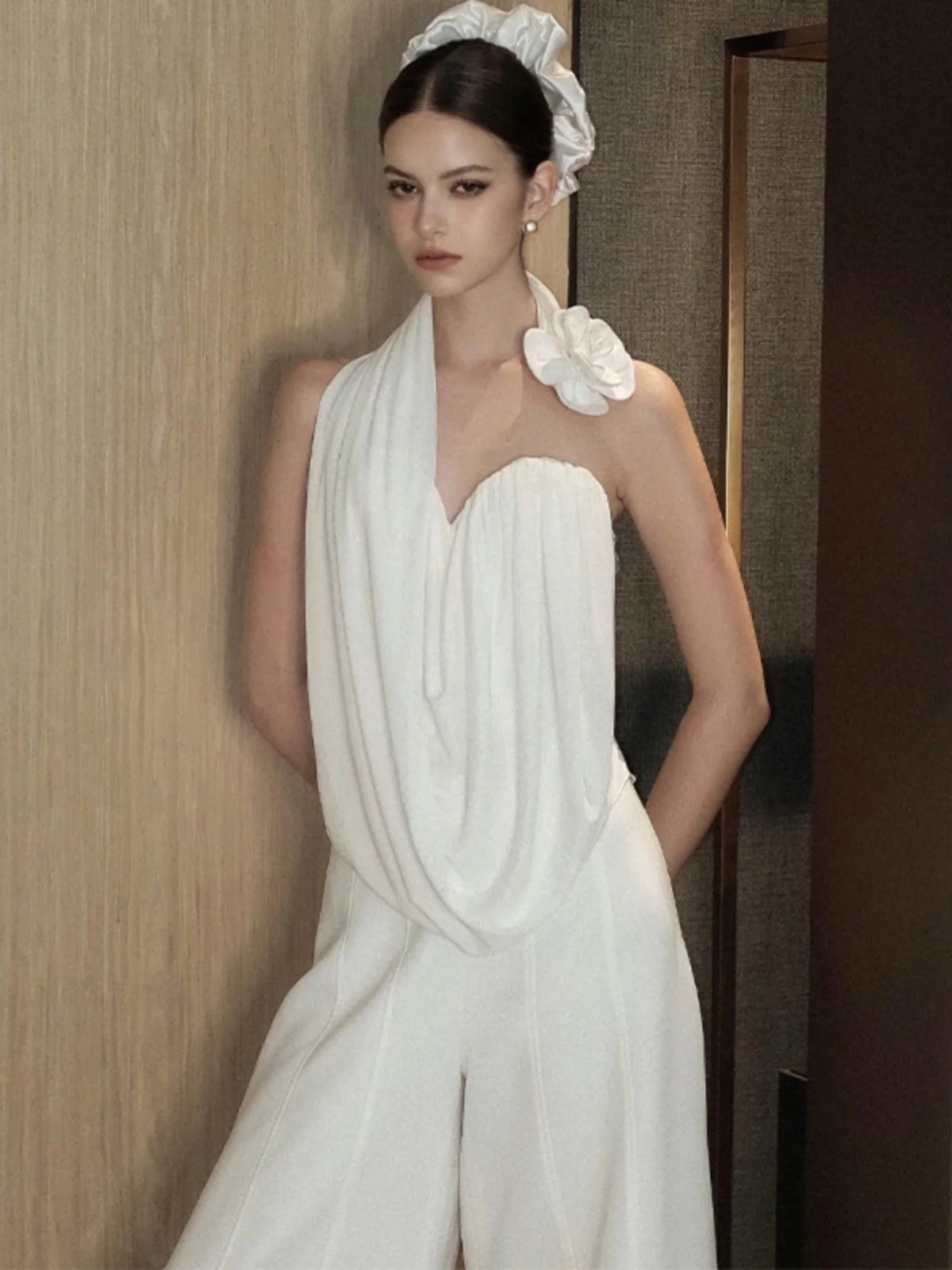 

Design Sensation Floral 3D Printed Crop Top Women's Sli Slim Fit ort Vest Sexy Hanging Ne White Trendy Winter irt