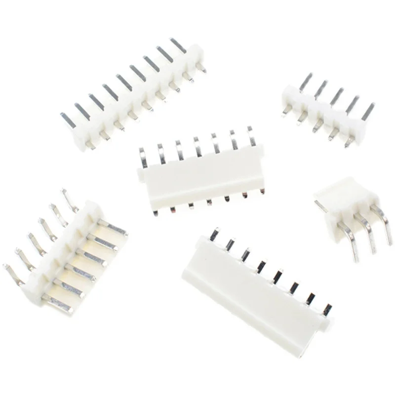 

20Pcs VH 3.96mm Pitch 2P 3P 4P 5P 6P 7P 8 Pin Male Plug Housing Straight Pin / Right Angle Connector VH3.96 White