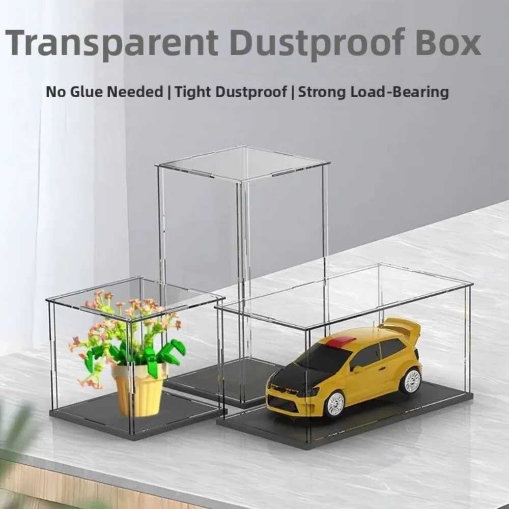 High Clarity Dust-proof Display Box Anti-Scratch Sturdy Toys Dust Cover Assemble Pressure Resistant Clear Display Case