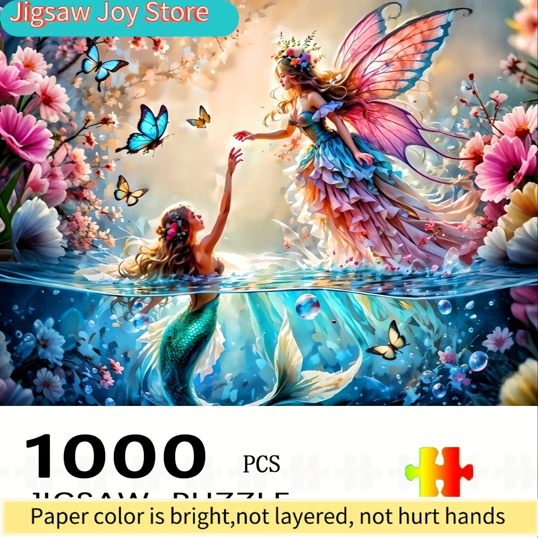 

Пазл Disney «Бабочка, фея и русалка» — большой пазл для всей семьи и взрослых с рисунками цветов, бабочек, фей и русалок —