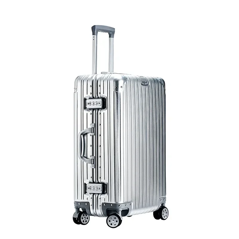 Aluminum-magnesium alloy Travel SuitcaseNew Style High Grade Mute Wheel 20/24/26/29 inch Trolley Rolling Luggage