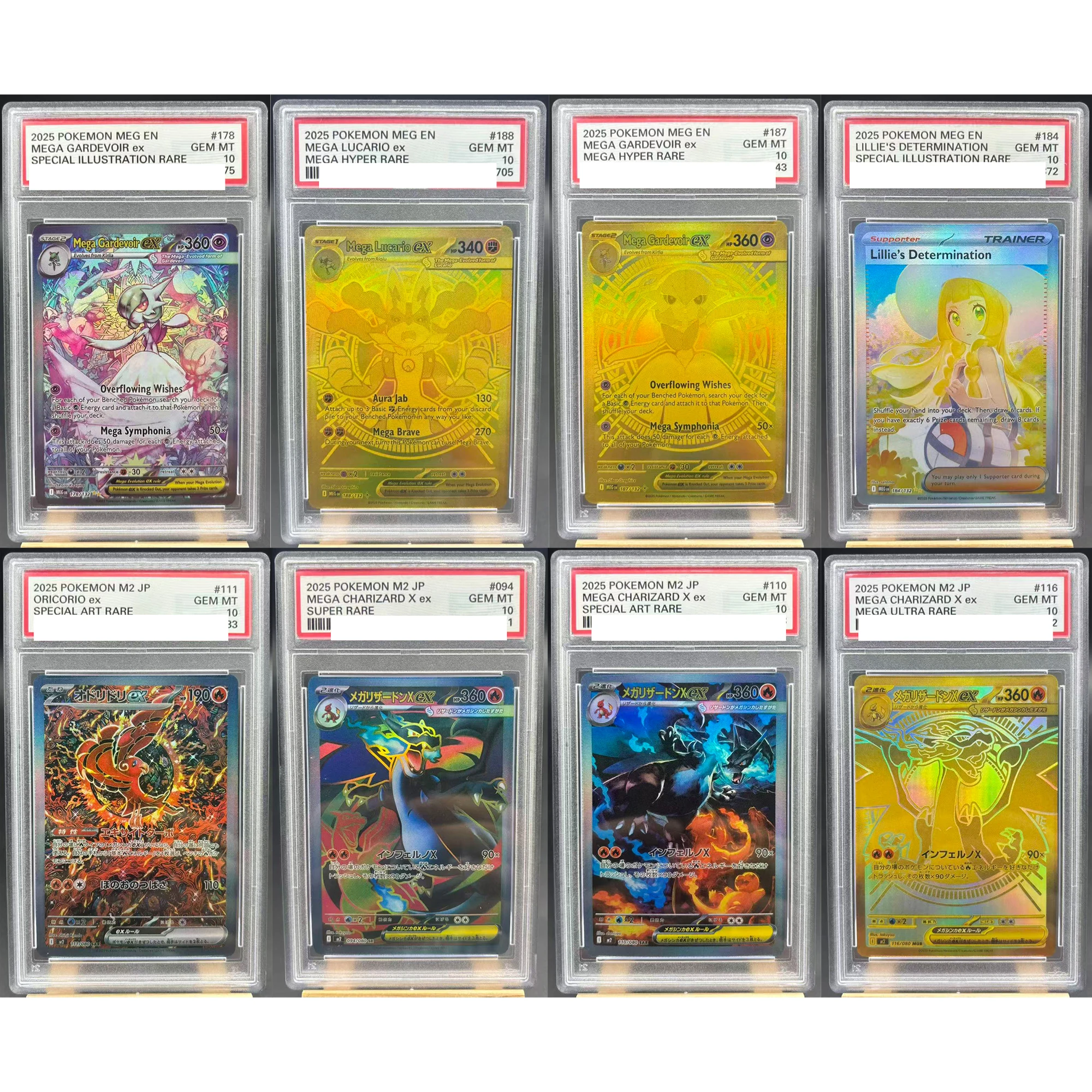 لتقوم بها بنفسك PTCG Mage Charizard X Ex Lucario Gardevoir Latios تصنيف بطاقة نسخة نسخة كلاسيكية أنيمي جمع بطاقة هدية لعبة