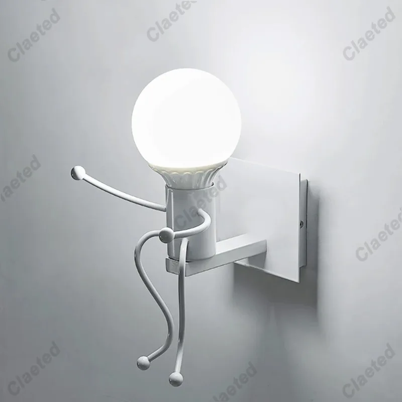 

LED Metal Robot Wall Lamp for Children's Rooms Bedrooms Living Rooms Corridors Stairs Dining Rooms Decorative Lighting Fixtures