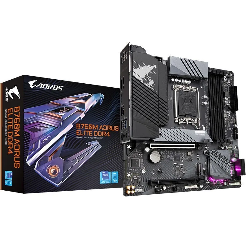 Материнская плата компьютера Gigabyte B760M AORUS ELITE DDR4 Xiaodiao, подходящая для процессора поколения 12/13 13600k