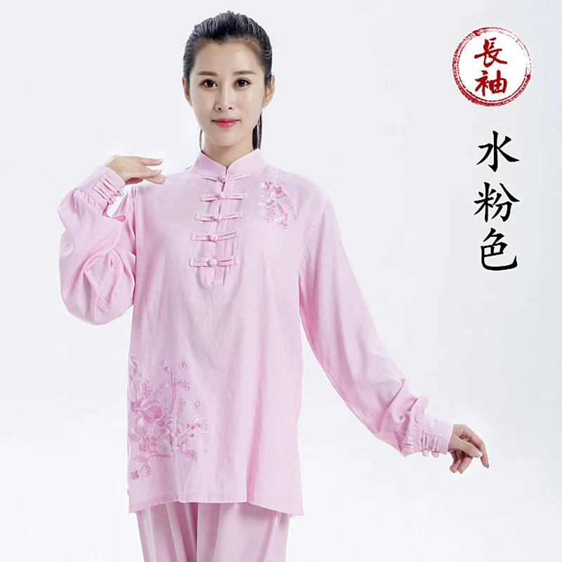 Women's Premium Summer Linen Cotton Blend Tai Chi Uniform - Breathable Comfortable Light Thin & Flowy Baduanjin Qigong Practice
