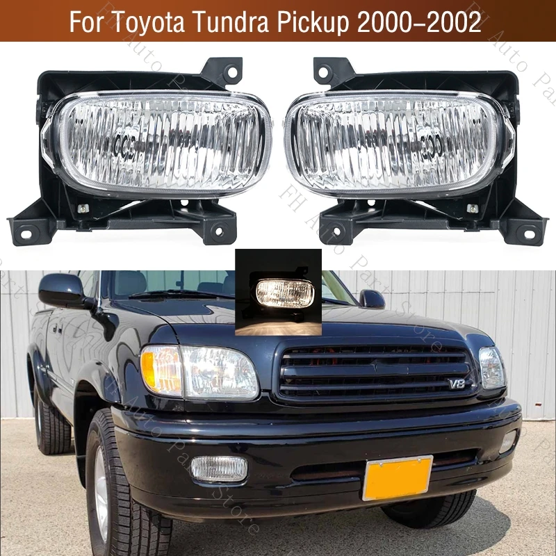

812100C010 812200C010 For Toyota Tundra Pickup 2000 2001 2002 Front Bumper Fog Light Lamp Foglight Foglamp With Bulb