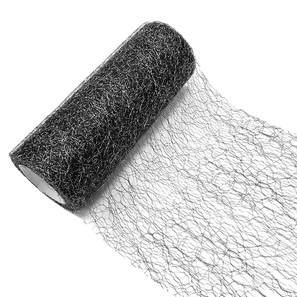 

6 x 10 ярдов ажурной тюлевой ленты, рулон сетки с нерегулярным узором «паутина», тонкая ткань с отверстиями для рукоделия и DIY-проектов