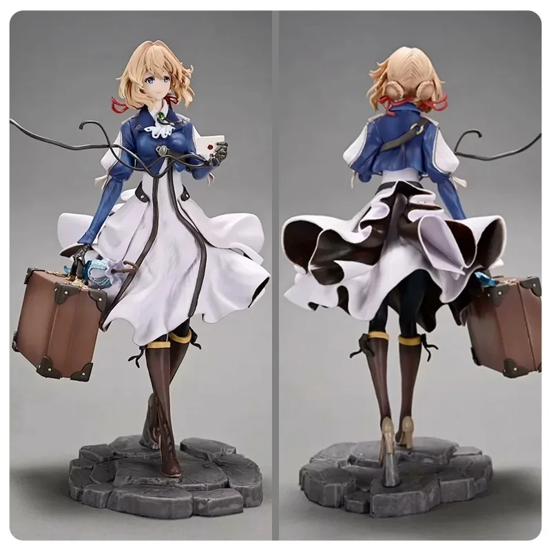 

Bandai Anime Handheld Luggage Toy Figure Violet Evergarden Gift For Friends Ideal Collectible Item Anime Themed Handbag