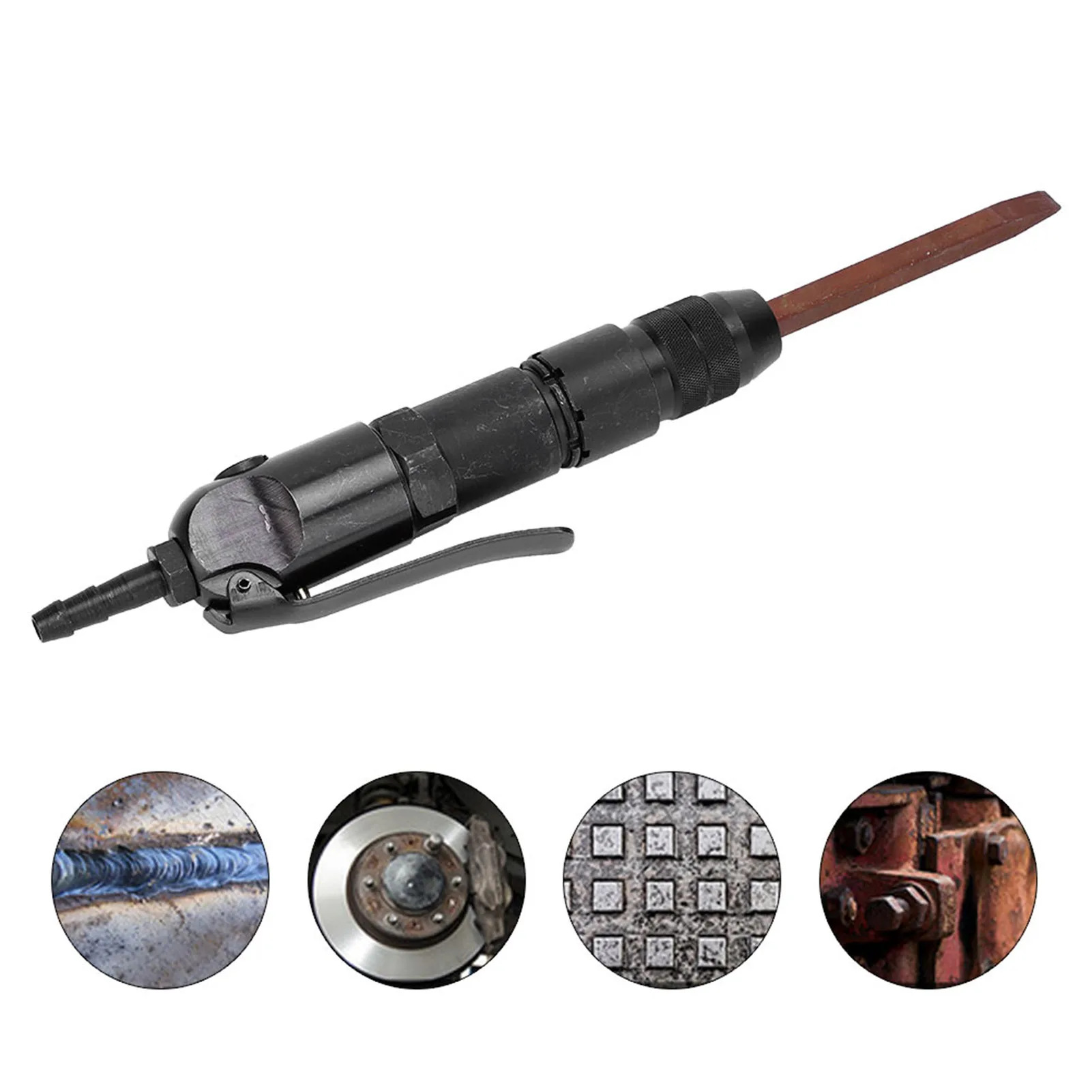 PT1/4in Air Hammer Gun Air Hammer Pneumatic Hammer Air Hammer Gun Professional Handheld Pneumatic Rust Remover Shovels Tools CZ1