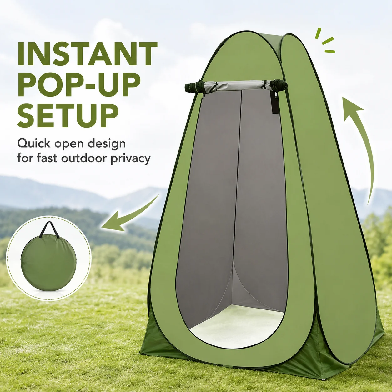 ポータブルプライバシーテント、ポップアップクイックセットアッ - Outdoor Camping Toilet Tent のレビューと価格