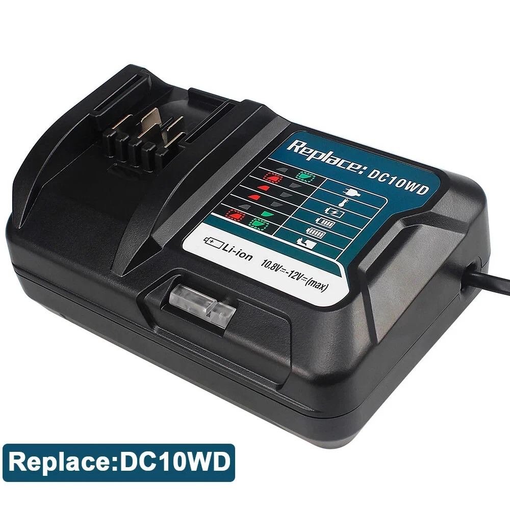 استبدال DC10WD بطارية ليثيوم شاحن سريع لماكيتا DC10SB DC10WC BL1015 BL1016 BL1015 BL1021B BL1041B 10.8 فولت -12 فولت