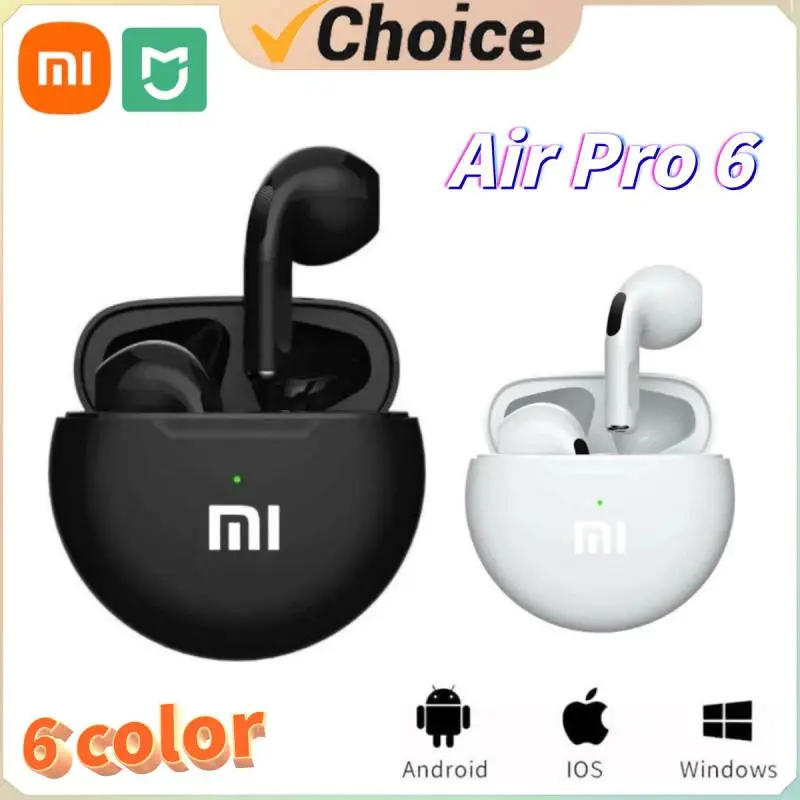 Mijia Xiaomi Air Pro 6 TWS Wireless Bluetooth Headset Mini Pods Earbuds Earpods Earphone For Android IPhone Headphones Original