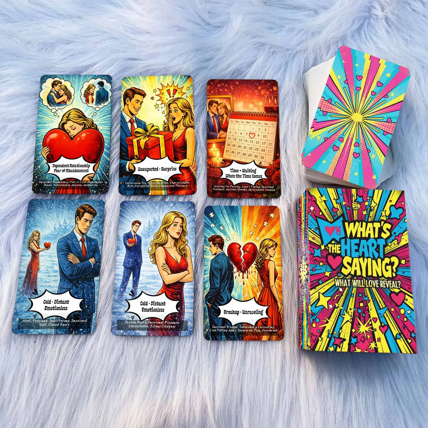 50 Cartas del Oráculo de la Amorosa Revelación, 13x8 cm, Juego de Cartas que Revelan Verdades sobre tu Vida Amorosa y tus Relaciones