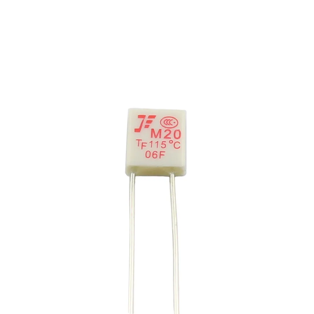 10pcs Thermal Fuse M20 M30 M33 L20 L30 L33 Cutoff TF 115 125 130 C Degree 2A 250V Square Link Temperature Switch