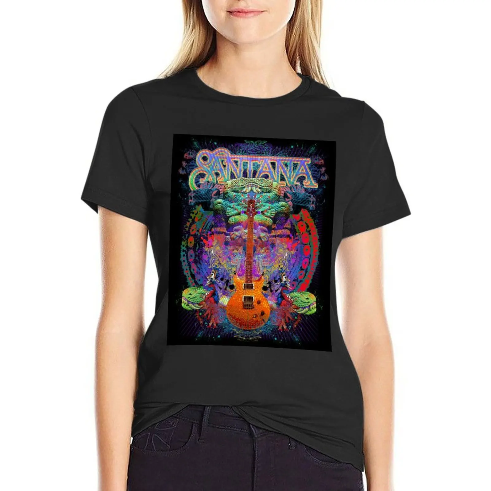 Santana - Album Cover T-Shirt cute tops cute clothes plus size tops Womens graphic t shirts